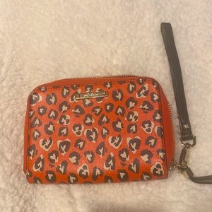 Stella and dot wallet- Red animal print